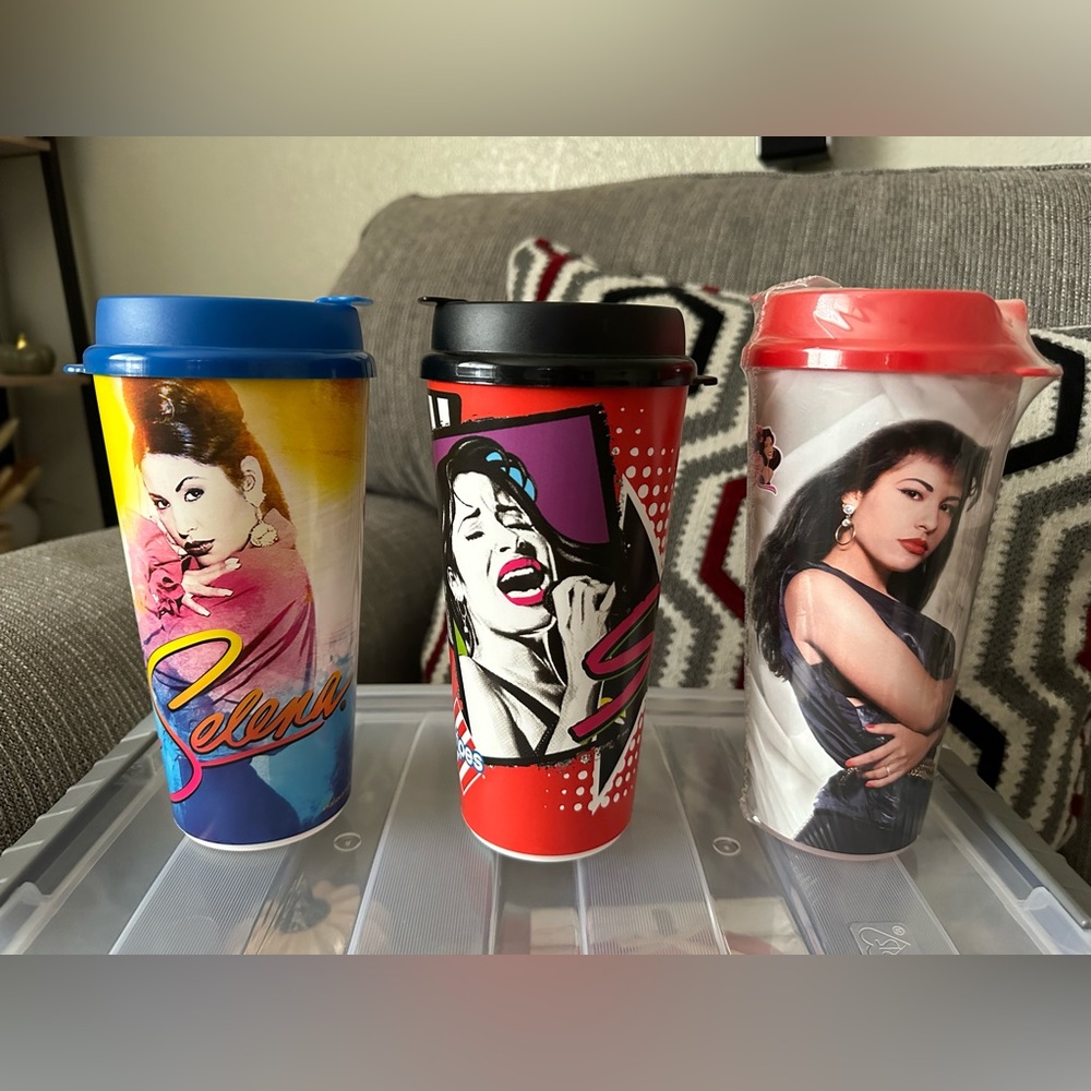 3 Selena travel tumblers